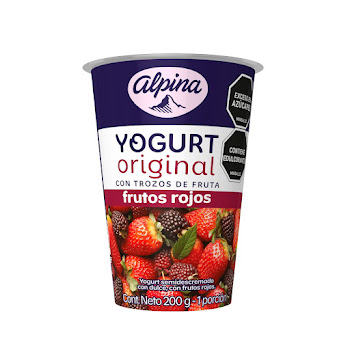 Yogurt Alpina Original Trozos De Fruta Frutos Rojos x 200 gr  