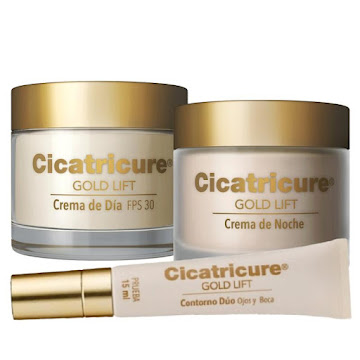 Combo Crema Facial Día + Crema Facial Noche + Contorno de Ojos Gold Lift Cicatricure Fórmula única que combina Oro, Calcio y Silicio