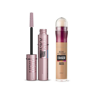 Combo Maybelline Sky High Waterproof + Corrector Age Rewind  