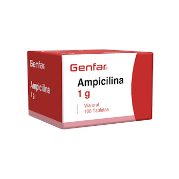 Ampicilina 1 gr Genfar Caja x 100 Tabletas  