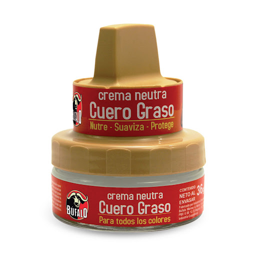 Betún Búfalo Crema de   Cuero Graso Neutro x 36 gr