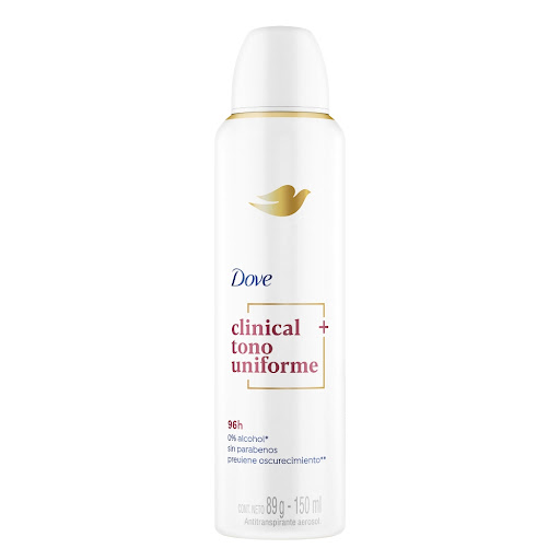 Desodorante Mujer Dove Clinical Tono Uniforme Aerosol Frasco x 150 ml