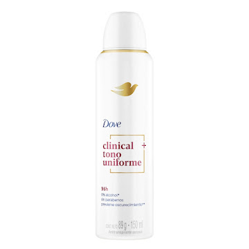 Desodorante Dove Clinical Tono Uniforme Aerosol x 150 ml  