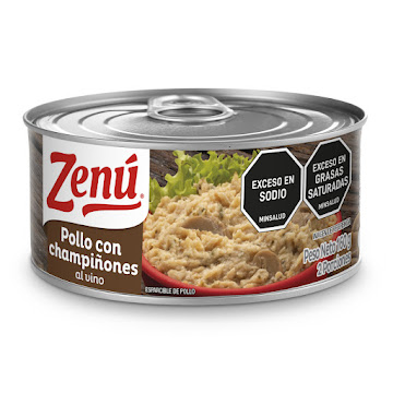 Pollo Zenú Pechuga Con Champiñones Al Vino x 160 gr  