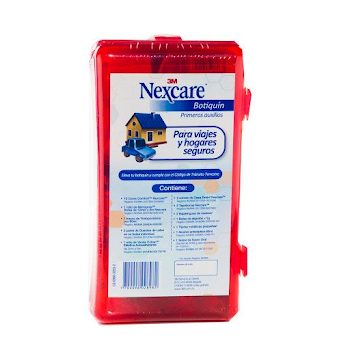 Botiquín Primeros Auxilio 3M Nexcare Rojo para Vehículo x 1 und  