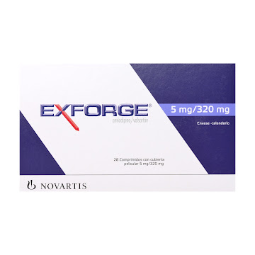 Exforge Amlodipina + Valsartán 5/320mg Siegfried Caja x 28 Comprimidos  