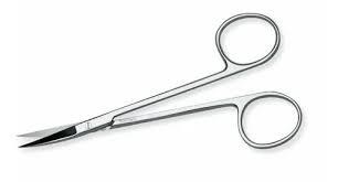 TIJERA IRIS CURVA 11 CMS AMALGADENT  x 1 Tijera Iris curva de 11?cm, diseñada para realizar cortes finos y precisos en tejidos delicados durante procedimientos quirúrgicos, especialmente en microcirugía, oftalmología, odontología o cirugía p