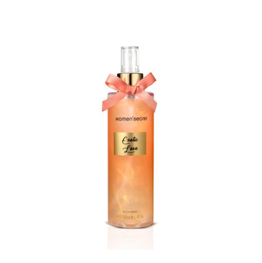 Body Mist Women Secret Orange Splash  250ML WOMEN SECRET caja x 1 Descubre el encantador atractivo de Women'Secret Exotic Love, una cautivadora bruma corporal para mujeres que es tan tentadora como exótica. Esta espléndida fragancia, diseñada por la reconocida Women