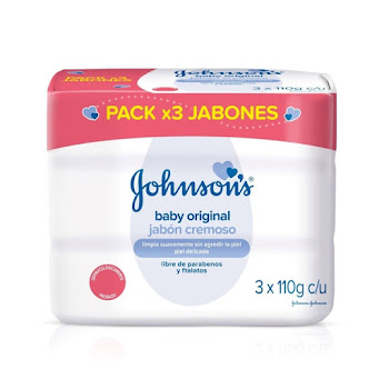 Jabón Bebé Johnsons Original Tripack x 330 gr  