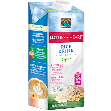 Bebida De Arroz Terrafertil Nature'S Heart Organic 120 Calorias x 946 ml  