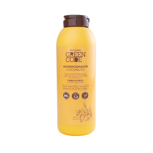 Acondicionador Green Code Coconut Cabello Seco Botella x 400 ml