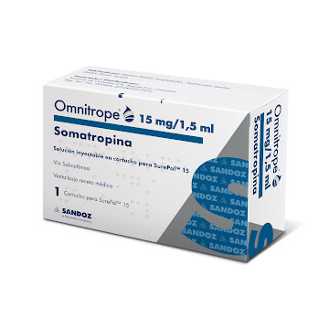 Omnitrope Somatropina 15mg/1.5ml Sandoz Caja x 1 Cartucho  