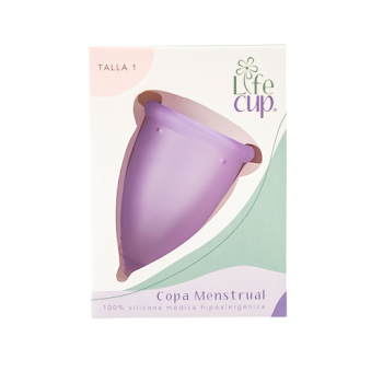 Copas Menstrual Lifecup De Silicona Médica Talla 1 Lila x 1 und  