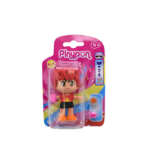 Figura Pinypon Serie #13 Ira Pinypon Caja x 1 Pinypon Serie #13 con temática de las emociones, cada figurita mide aproximadamente unos 7 centímetros de alto y viene con 2 accesorios.Las figuras Pinypon son Pop & Swap y  se pueden intercambiar las