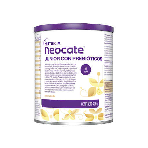 Fórmula Infantil Neocate 1+ Junior Con Prebioticos Vainilla x 400 gr