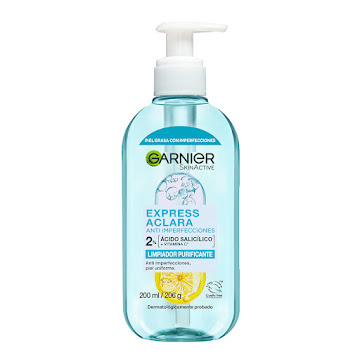 Limpiador Facial Garnier Express Aclara Anti Imperfecciones Gel Botella x 200 ml  