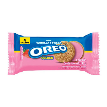 Galleta Oreo Golden Vainilla Y Fresa Paquete x 36 gr  