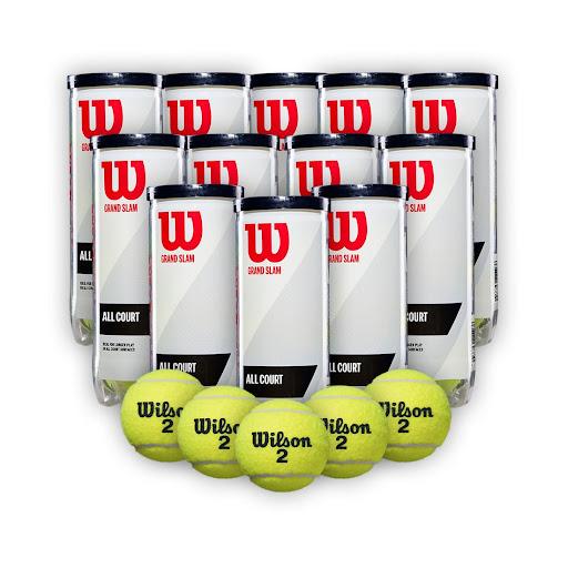 Combo Pelotas de Tenis Wilson Grand Slam Tarro 3P X 12T Wilson Tarros x 12  