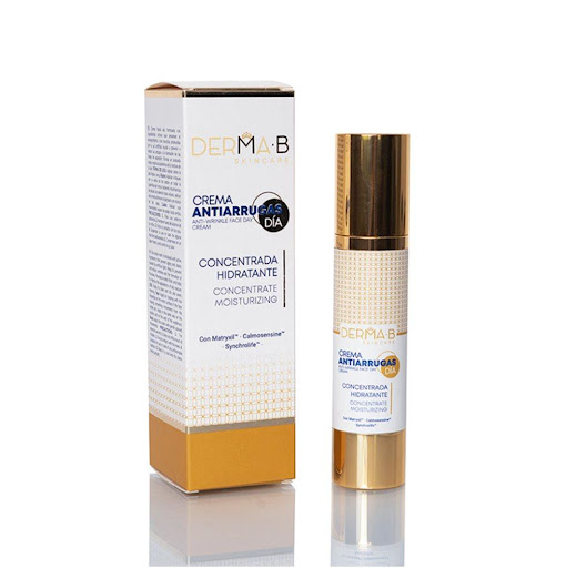 Crema Facial Antiarrugas DERMA-B, Día, X 50 G, X1 DERMA-B Pote x 1 Crema facial de día, formulada con principios activos que previenen el envejecimiento y las manchas provocadas por la luz artificial. Ayuda a prevenir y reducir las arrugas. Ayuda a prevenir la contra