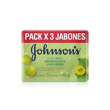 Jabón Johnson’s Uva Verde Tripack x 330 gr  
