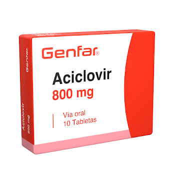Aciclovir Genfar 800 mg Caja x 10 Tabletas  
