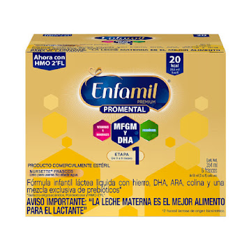 Fórmula Infantil Líquida Enfamil Etapa 1 Premium x 6 Frascos x 59 ml  