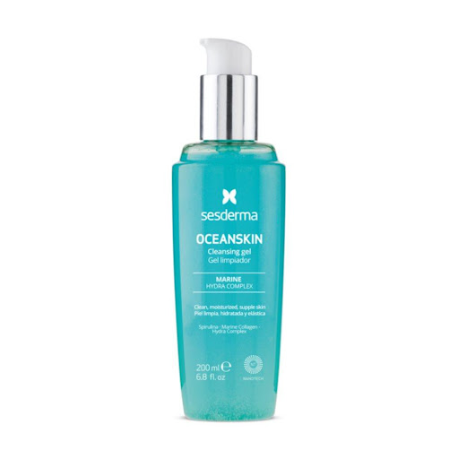 Limpiador Trifásico Sesderma Oceanskin 200Ml Sesderma Envase plástico con valvula x 1 Innovador gel limpiador con tecnología trifásica para el cuidado diario de rostro y labios. Su textura gel hidratante, al entrar en contacto con la piel, se funde en un sedoso aceite, y finaliza en un