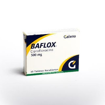 BAFLOX 500MG TABLETA   CAJA X10TAB. GALENO CIPROFLOXACINO  