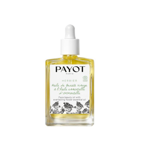HERBIER ACEITE DE BELLEZA ROSTRO INMORTELLE PAYOT caja x 1 Descubre el Aceite de Belleza Facial con Aceite Esencial de Siempreviva Orgánica, certificado COSMOS ORGANIC por Ecocert.

Compuesto al 100% por ingredientes de origen natural y solo 7 ingredientes, e