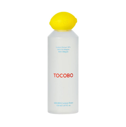 Tónico AHA BHA Lemon Toner de Tocobo TOCOBO 150ml x ml Es un tónico exfoliante suave pero altamente efectivo, galardonado por su fórmula avanzada con AHA, BHA y extracto de limón. Diseñado para mejorar la textura, desobstruir poros, combatir imperfeccione