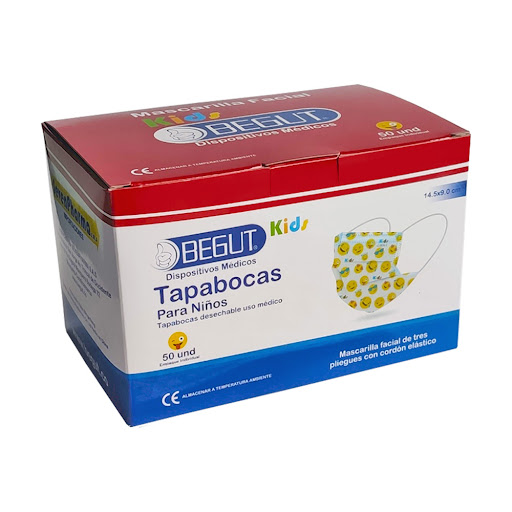 Tapabocas para Niños Begut Caja x 50 Und