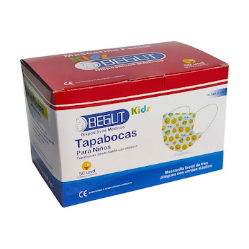 Tapabocas para Niños Begut Caja x 50 Und  