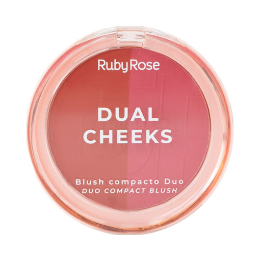 Rubor Compacto Ruby Rose Dual Cheeks Fuchsia x 8.1 gr