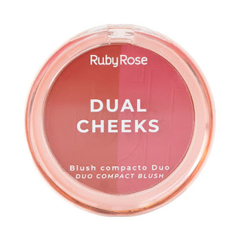 Rubor Compacto Ruby Rose Dual Cheeks Fuchsia x 8.1 gr  
