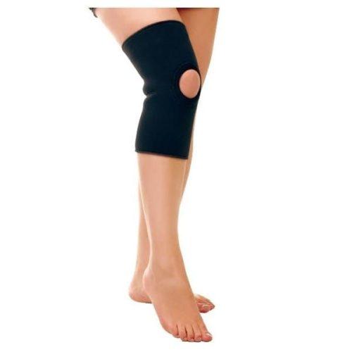 RODILLERA ROTULA ABIERTA T S AP AP  x 1 Rodillera ortopédica con diseño ergonómico que brinda estabilidad a la rodilla mediante espirales laterales y una herradura que evita el desplazamiento de la rótula. Fabricada en neopreno de 4 mm, mat
