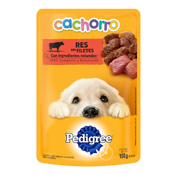 Comida Húmeda Para Perros Pedrigree Cachorros Res x 100 gr  