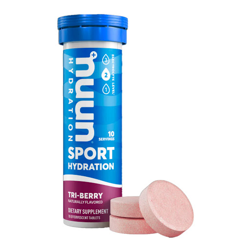 Hidratante Nuun Sport   Sabor Tri-Berry Tubo x 10 Tabletas Efervescentes