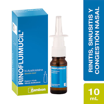 Rinofluimucil N-Acetilcisteína 10 mg Zambon Spray Nasal Frasco x 10 ml  