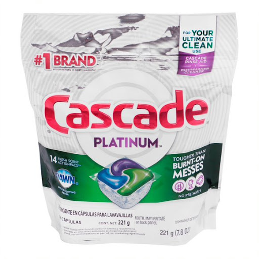 Detergente Cascade Para Lavaplatos x 14 Cápsulas x 221 gr