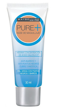 Base MAYBELLINE PURE MAKE UP + Claro Natural 25 x30Ml                    