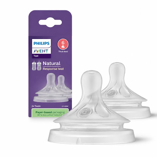 Tetina Avent Natural 3.0 Flujo Espeso 6m+ x 2 und