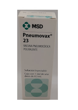 Pneumovax 23 Vacuna Pneumocócica Polivalente MSD Solución Inyectable Caja x 1 und  