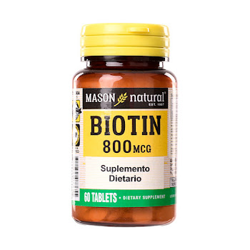 Mason Natural Biotina 800 mcg Frasco x 60 Tabletas  