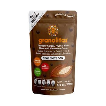 Cereal Granolitas Chocolate 59% Cacao Paquete x 150 gr  