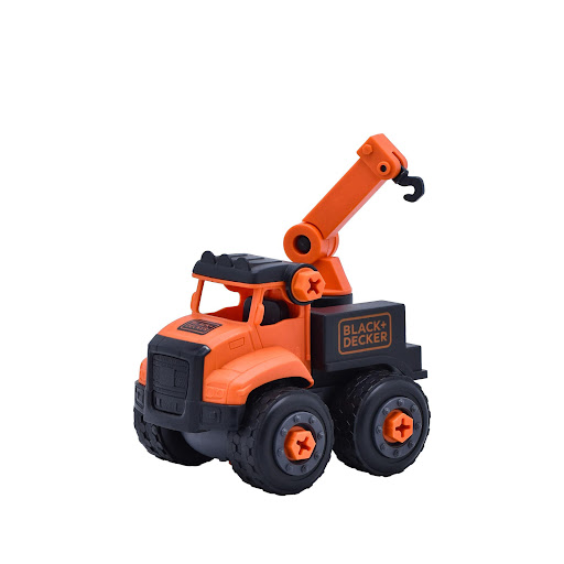 Camión Remolque Construcción Black+Decker Black+Decker Caja x 1 ĦExplora la diversión y la imaginación con el Camión Remolque de Construcción de BLACK+DECKER! Este emocionante juguete inspira a los niños a crear y transportar sus propias aventuras de construcción 