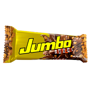 Chocolatina Jumbo Con Leche Almendras x 100 gr  