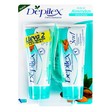 Crema Depilatoria Depilex Aceite de Almendras 3 en 1 Vello Grueso x 2 und  