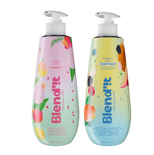 Dúo Limpieza Cabello Oscuro Blend´it Niños- Shampoo Romero y Acondicionador Frutos Rojos x500ml cada uno Blend´it 2x 500ml x 2 Dúo Limpieza Cabello Oscuro combina el poder fortificante del Fabulous Blend Shampoo con la hidratación natural del WildBerries Blend Conditioner, formulados con ingredientes vegetales y libres de sul