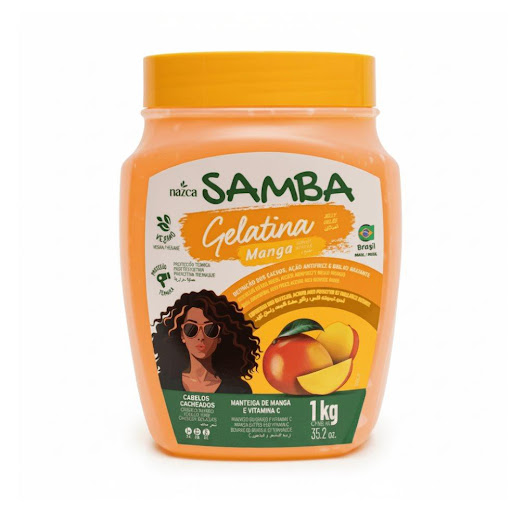 GELATINA CAPILAR SAMBA MANGA NEVADA FRASCO x 1 KG 