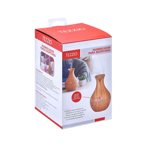 Humidificador Difusor De Aromas Eléctrico De Escritorio Tezzio Tezzio Caja x 1 ¿Quieres mantener un ambiente agradable y saludable mientras trabajas o estudias? El Humidificador para Escritorio USB Tezzio es la solución perfecta. Con su diseño moderno y funcionalidad versátil, e